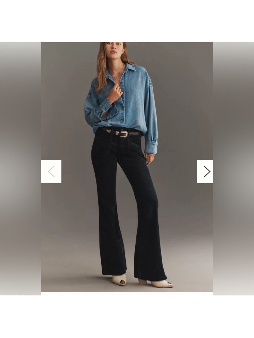 Pilcro The Icon Corduroy Flare Jeans by Pilcro: the Mid Rise Edition